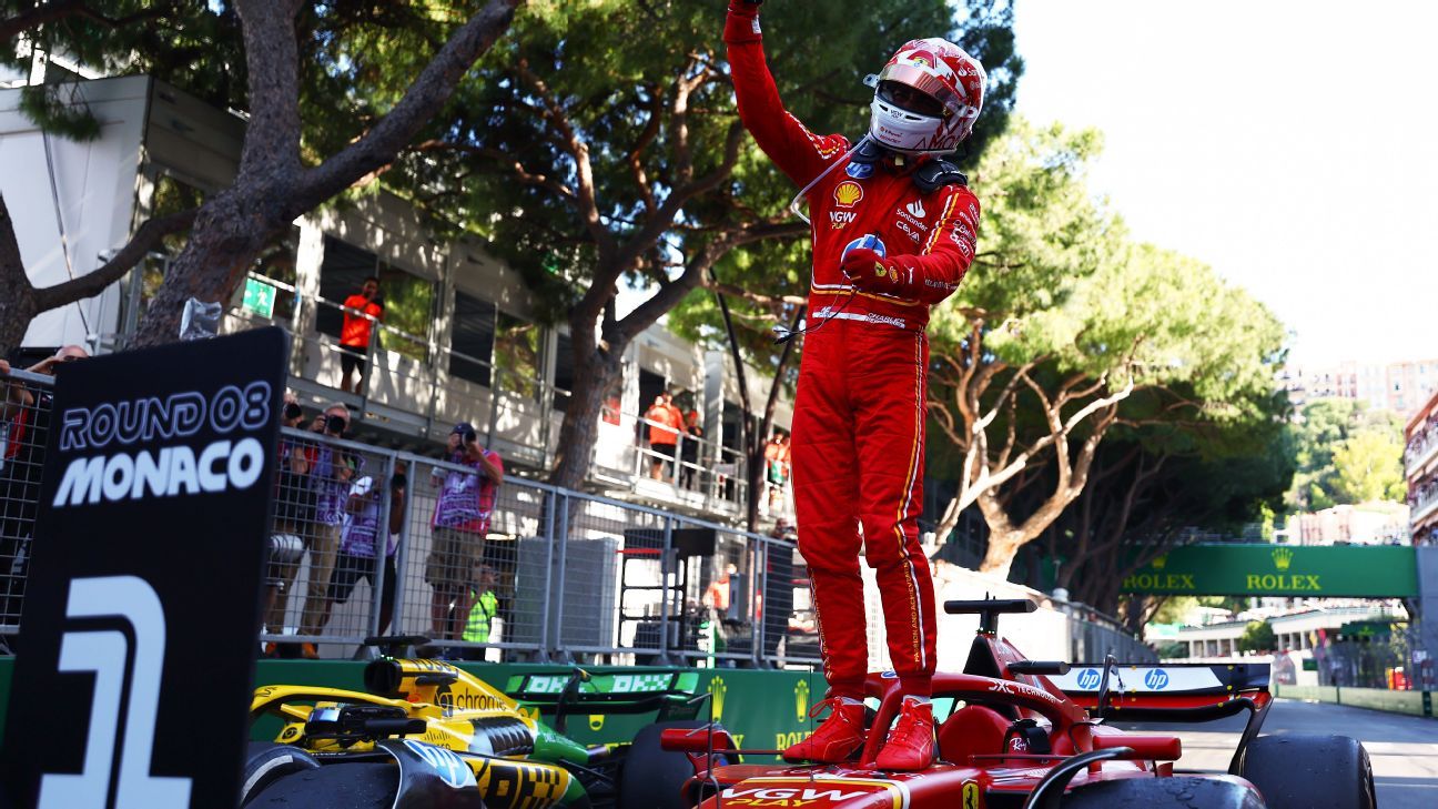 leclerc monaco celebration
